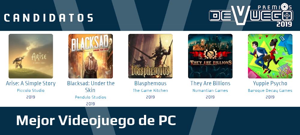 Premios Devuego 2019 mejor juego PC